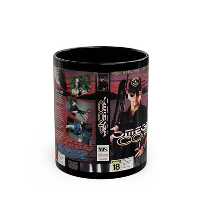 OMEGA COP RON MARCHINI (VHS COVER) - Black Coffee Mug 11oz - Go Mug Yourself