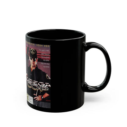 OMEGA COP RON MARCHINI (VHS COVER) - Black Coffee Mug - Go Mug Yourself