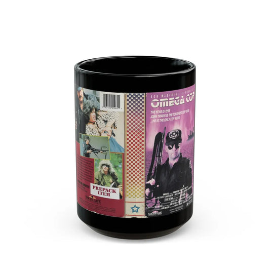 OMEGA COP (VHS COVER) - Black Coffee Mug-15oz-Go Mug Yourself