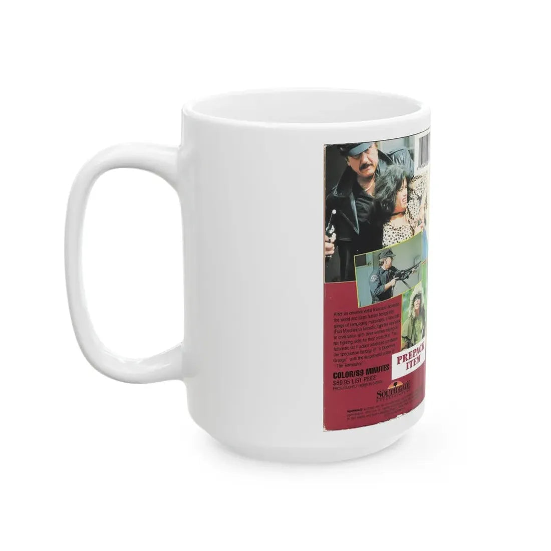 OMEGA COP (VHS COVER) - White Coffee Mug - Go Mug Yourself