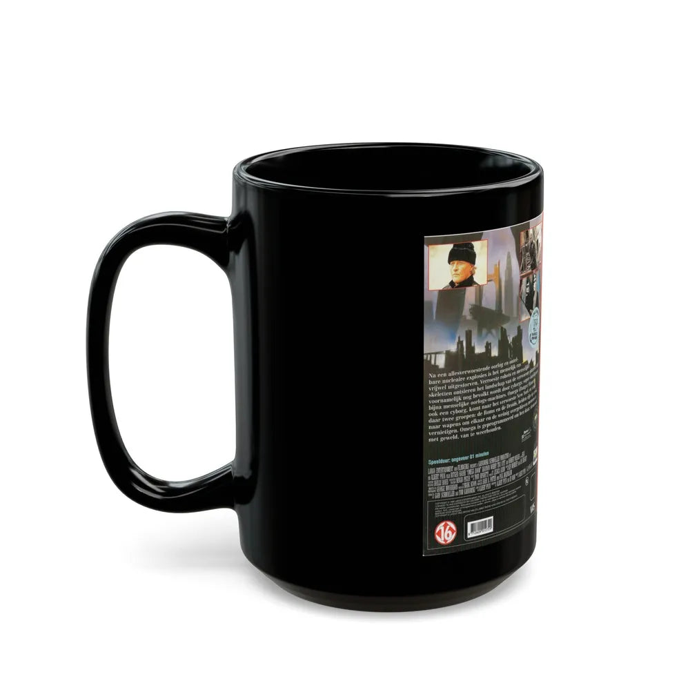 OMEGA DOOM (VHS COVER) - Black Coffee Mug-Go Mug Yourself