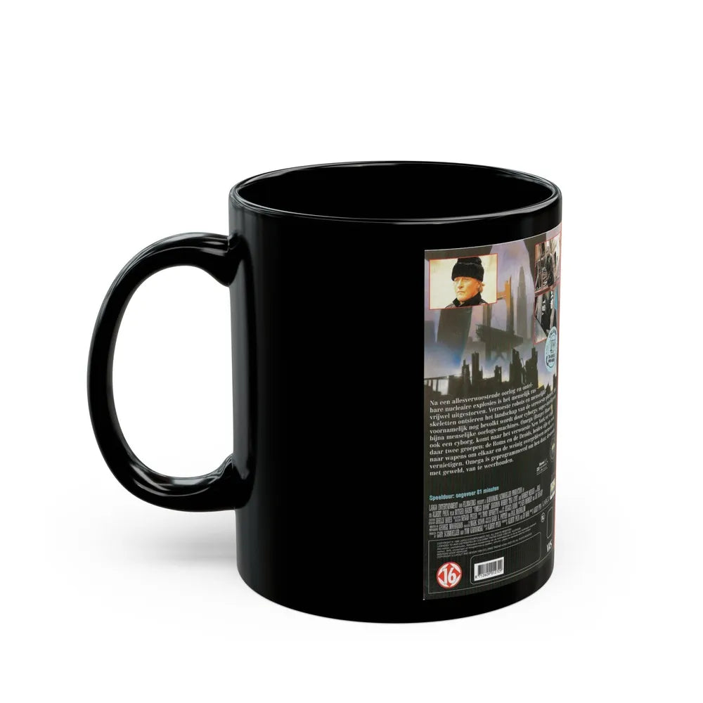 OMEGA DOOM (VHS COVER) - Black Coffee Mug-Go Mug Yourself