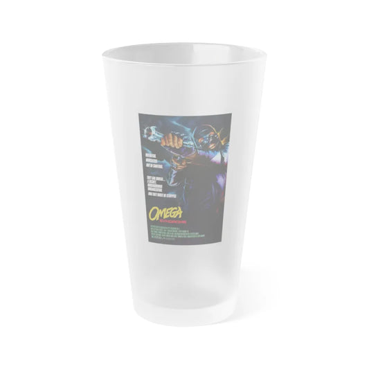 OMEGA SYNDROME 1986 Movie Poster - Frosted Pint Glass 16oz-16oz-Frosted-Go Mug Yourself