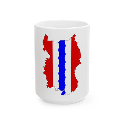 Omsk-obl-geo-stub (Russia) White Coffee Mug 15oz - Go Mug Yourself