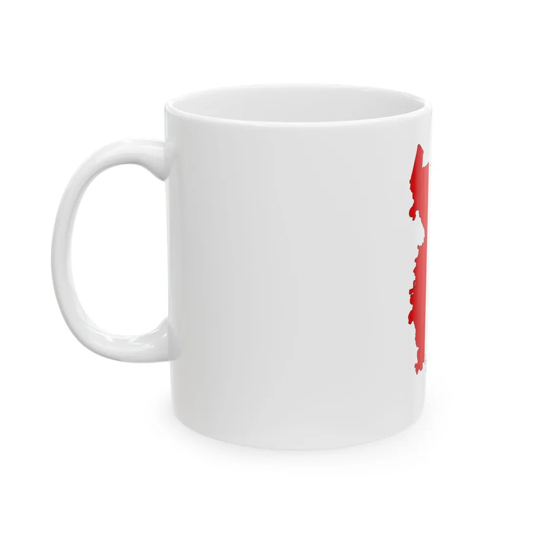 Omsk-obl-geo-stub (Russia) White Coffee Mug - Go Mug Yourself