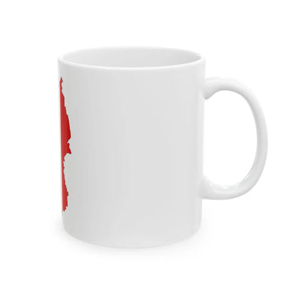 Omsk-obl-geo-stub (Russia) White Coffee Mug - Go Mug Yourself