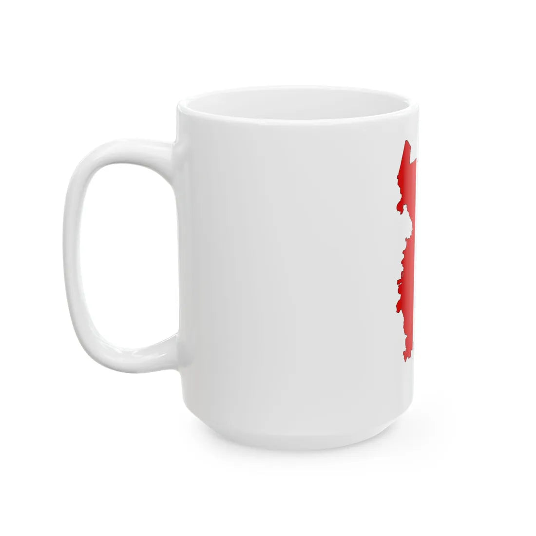 Omsk-obl-geo-stub (Russia) White Coffee Mug - Go Mug Yourself
