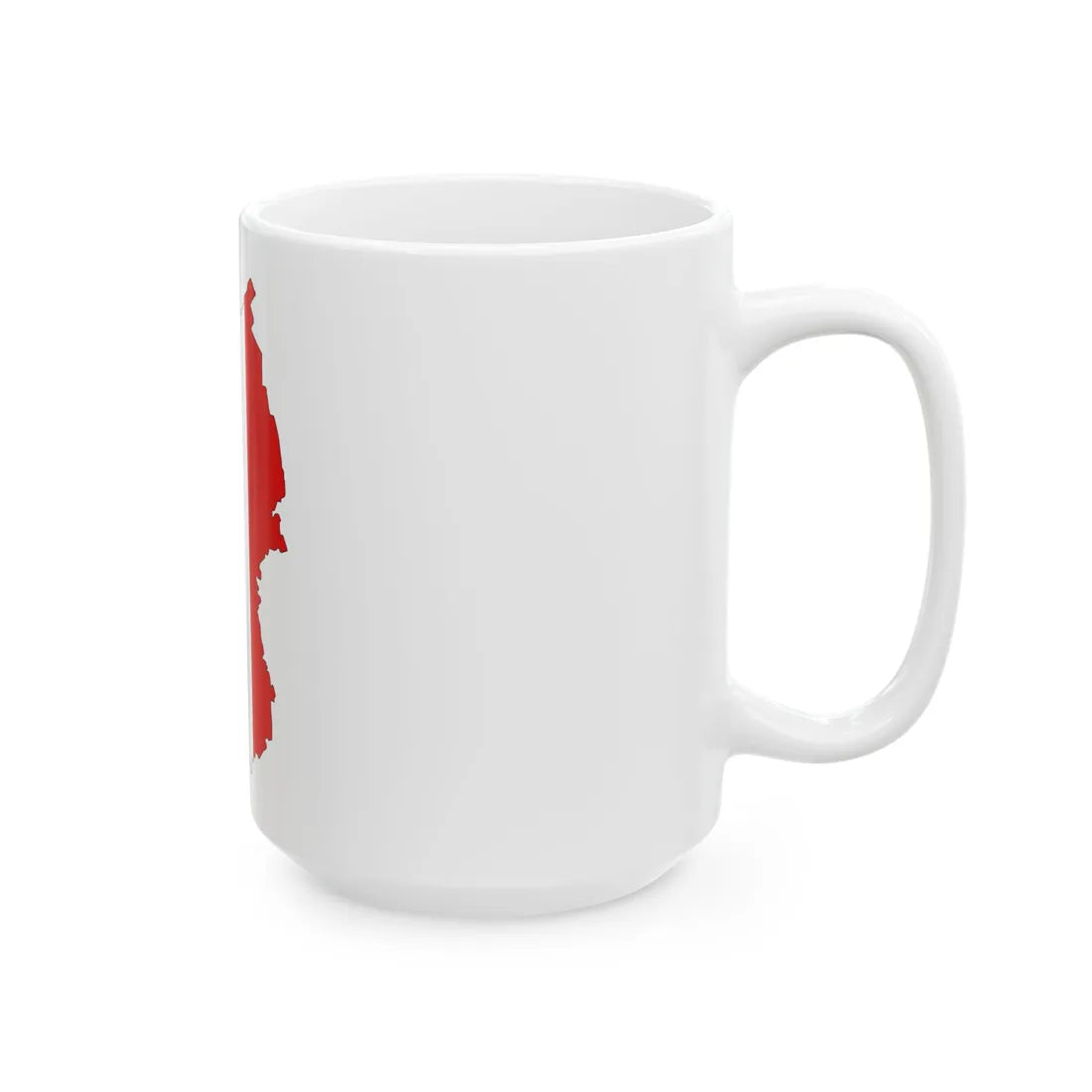 Omsk-obl-geo-stub (Russia) White Coffee Mug - Go Mug Yourself