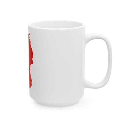Omsk-obl-geo-stub (Russia) White Coffee Mug - Go Mug Yourself