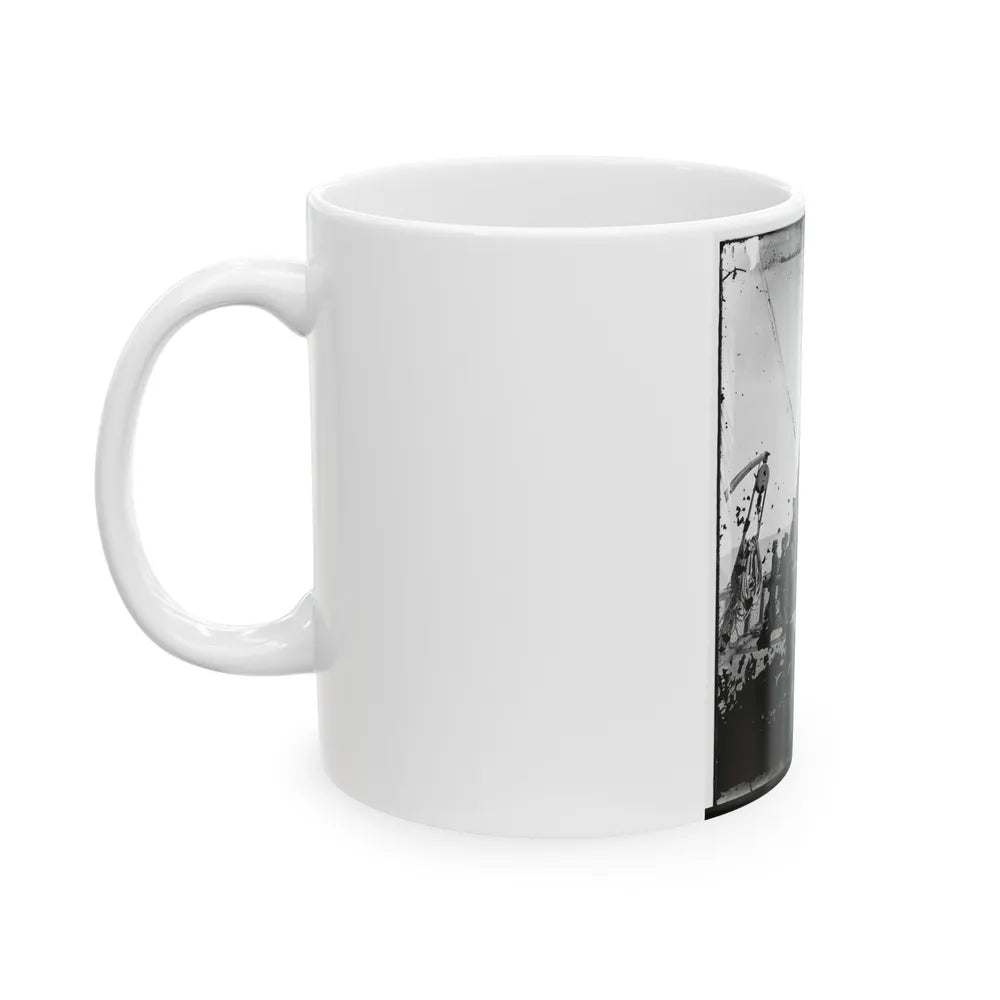 On Deck Of U.S.S. Arago, Off Charleston, Sc (U.S. Civil War) White Coffee Mug-Go Mug Yourself