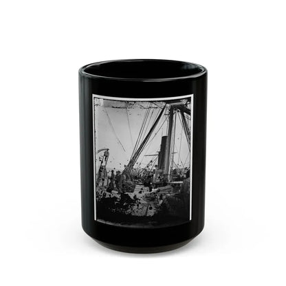 On Deck Of U.S.S. Arago, Off Charleston, Sc (U.S. Civil War) Black Coffee Mug 15oz - Go Mug Yourself