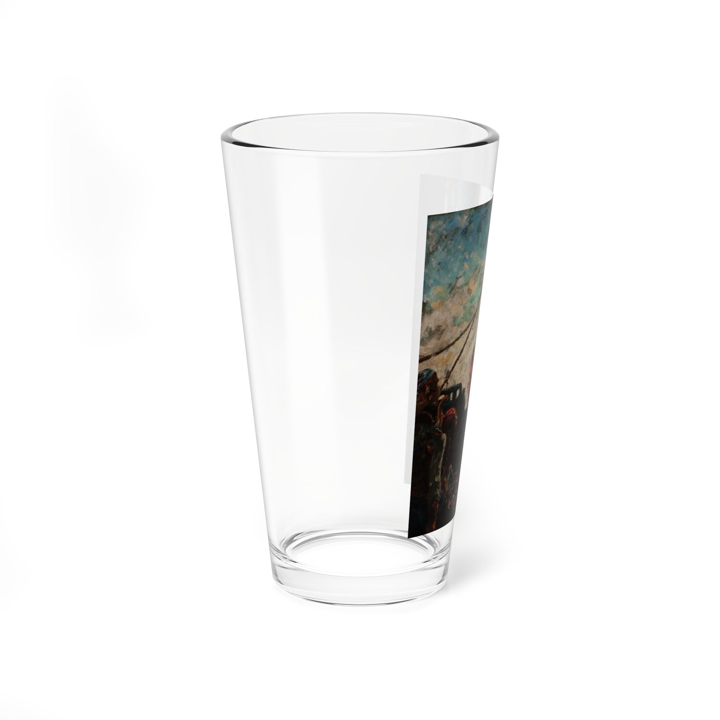 On Deck, Treasure Island interior illustration (Magazine Illustration) Pint Glass 16oz-Go Mug Yourself