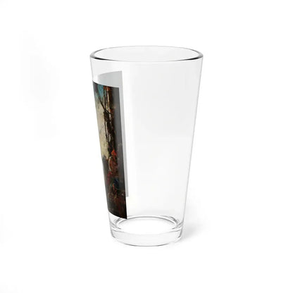 On Deck, Treasure Island interior illustration (Magazine Illustration) Pint Glass 16oz - Go Mug Yourself