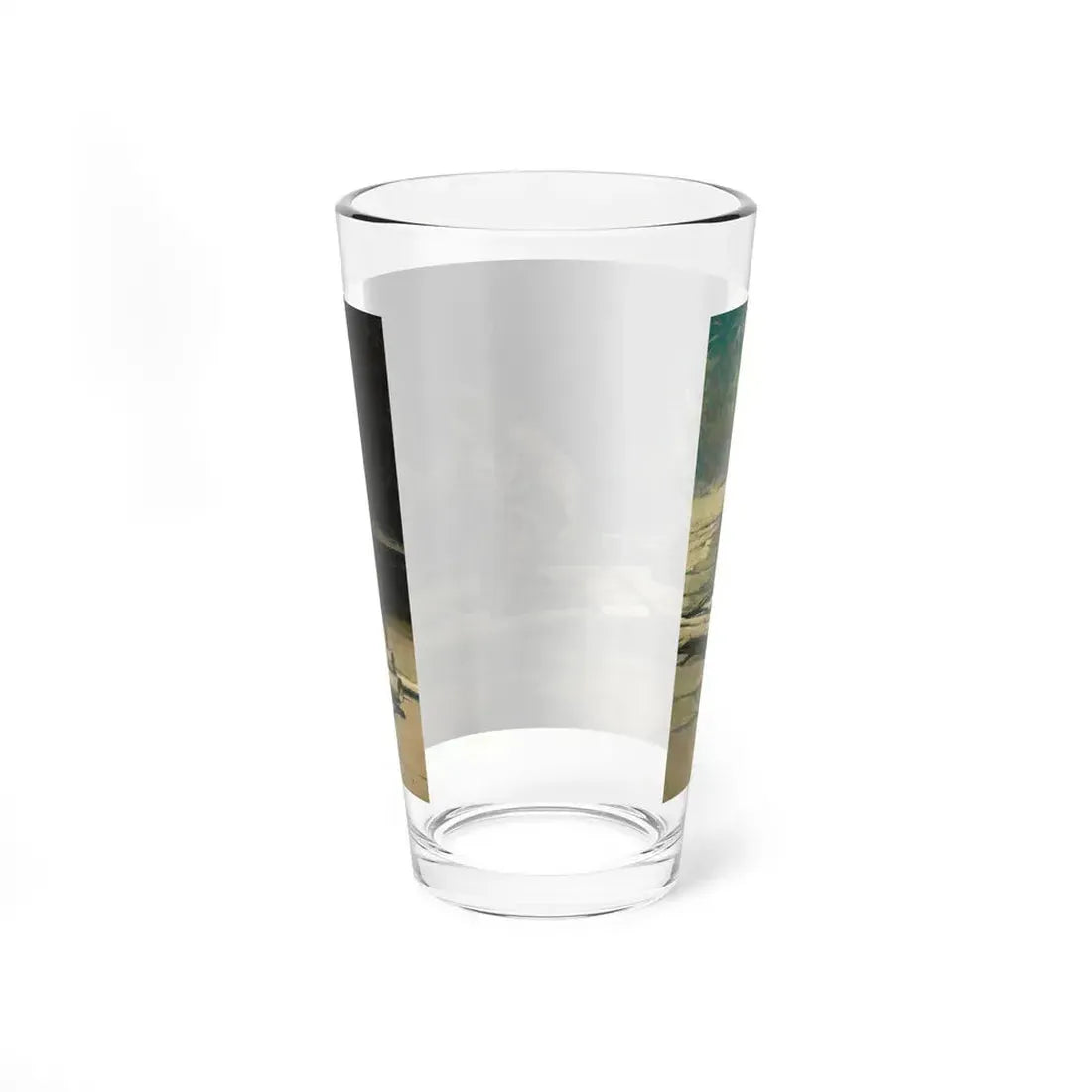 On Drifted a Short Raft Carrying a Man and a Maid, Country Gentleman illustration, March 23, 1923 (Magazine Illustration) Pint Glass 16oz - Go Mug Yourself