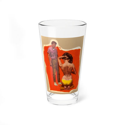 On Her Knees - Pint Glass 16oz-16oz-Go Mug Yourself