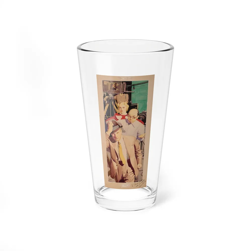 On Set, magazine story illustration, 1934 (Magazine Illustration) Pint Glass 16oz-16oz-Go Mug Yourself