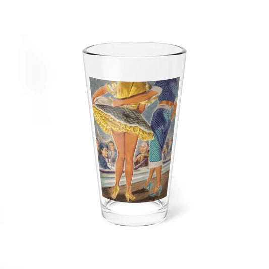 On Stage (Magazine Illustration) Pint Glass 16oz-16oz-Go Mug Yourself