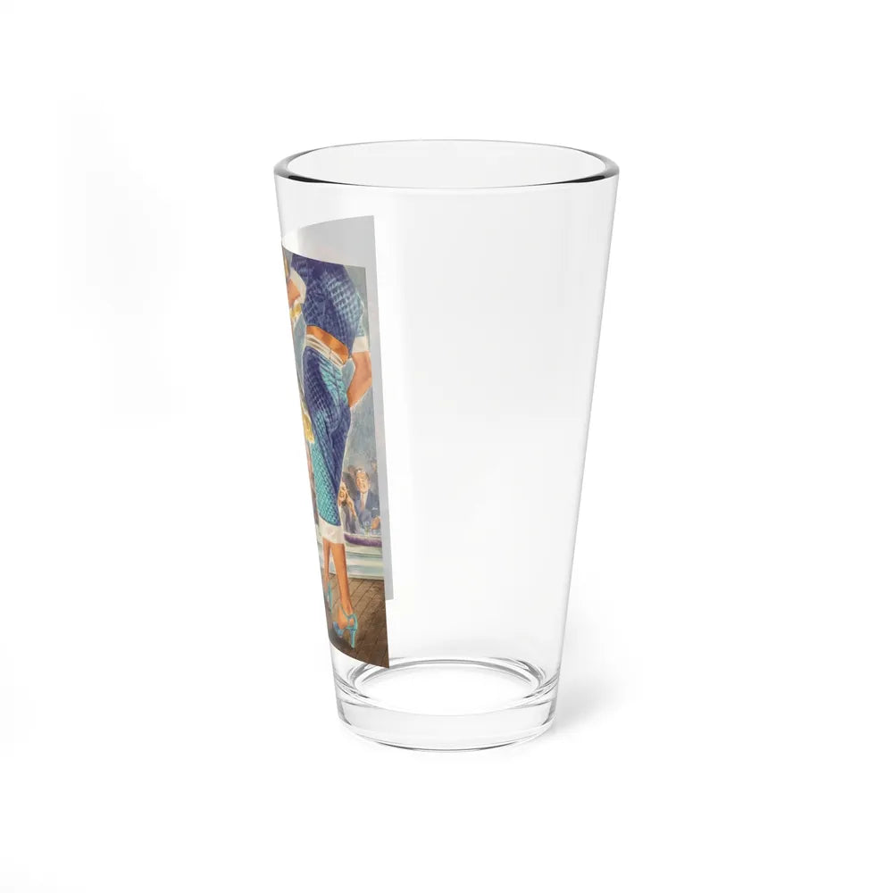 On Stage (Magazine Illustration) Pint Glass 16oz-Go Mug Yourself