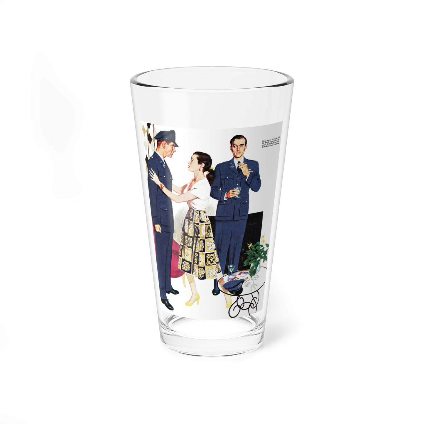 On the Cusp of a Fight, Collier's illustration (Magazine Illustration) Pint Glass 16oz-16oz-Go Mug Yourself