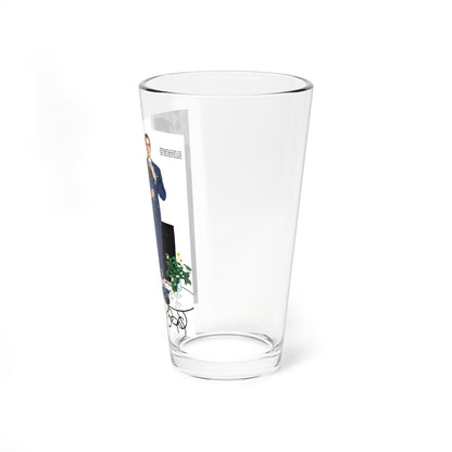 On the Cusp of a Fight, Collier's illustration (Magazine Illustration) Pint Glass 16oz-Go Mug Yourself