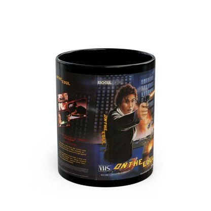 ON THE EDGE (VHS COVER) - Black Coffee Mug-11oz-Go Mug Yourself