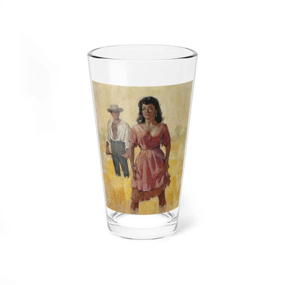 On the Plantation, paperback cover - Pint Glass 16oz-16oz-Go Mug Yourself