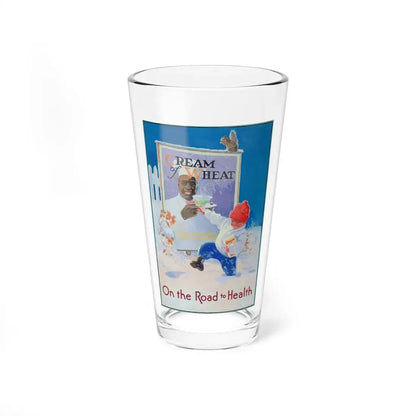 On the Road to Health, Cream of Wheat advertisement (Magazine Illustration) Pint Glass 16oz 16oz - Go Mug Yourself