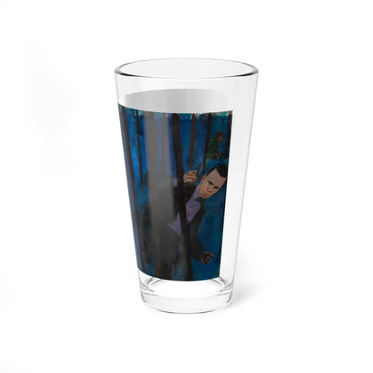 On the Search (Magazine Illustration) Pint Glass 16oz-Go Mug Yourself