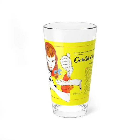 On the Side of the Angels, Redbook, December 1955 (Magazine Illustration) Pint Glass 16oz 16oz - Go Mug Yourself