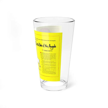 On the Side of the Angels, Redbook, December 1955 (Magazine Illustration) Pint Glass 16oz - Go Mug Yourself