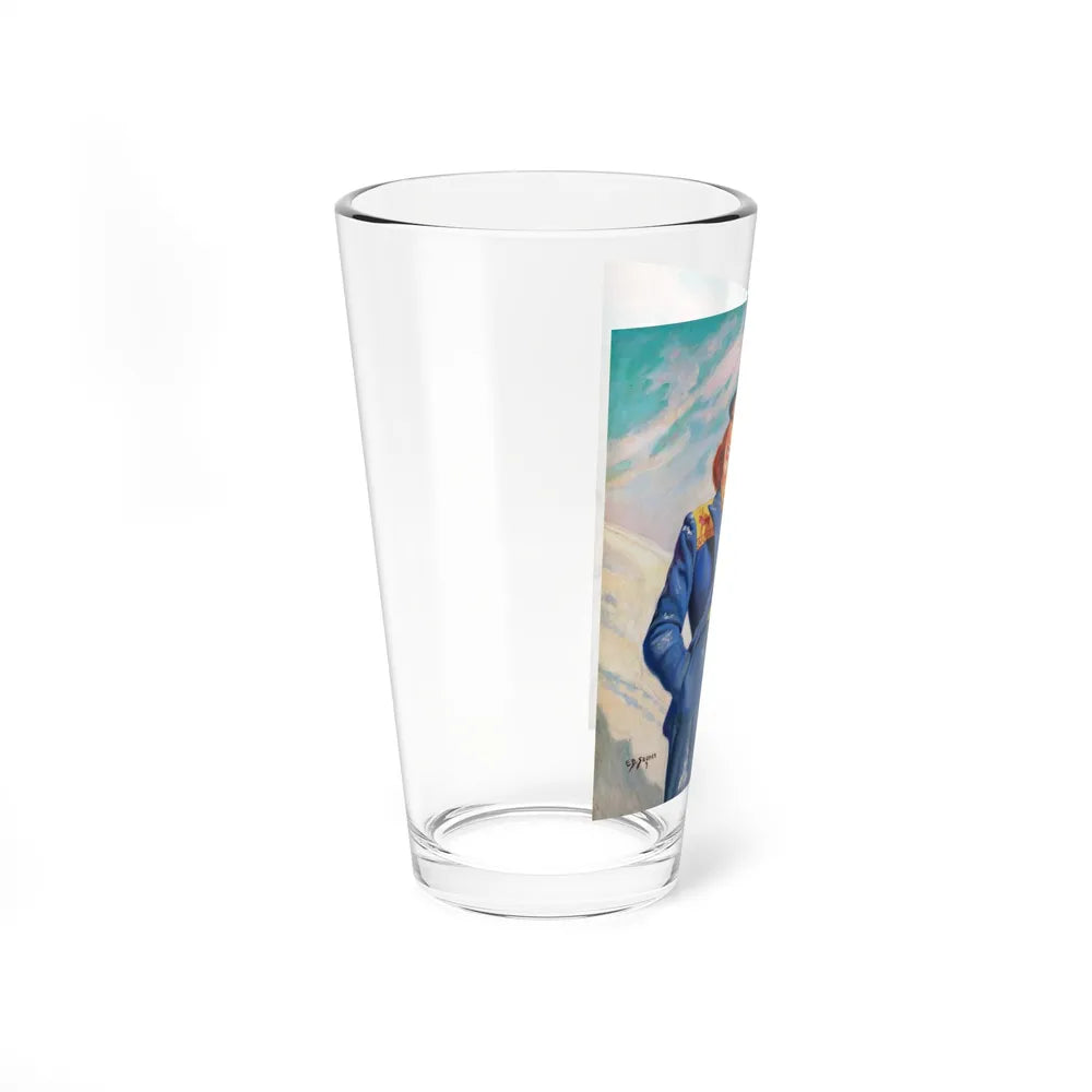 On the Slopes (Magazine Illustration) Pint Glass 16oz-Go Mug Yourself