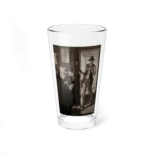 On the Trestle by F. Lovell Coombs (1), St. Nicholas magazine, October, 1923 (Magazine Illustration) Pint Glass 16oz 16oz - Go Mug Yourself