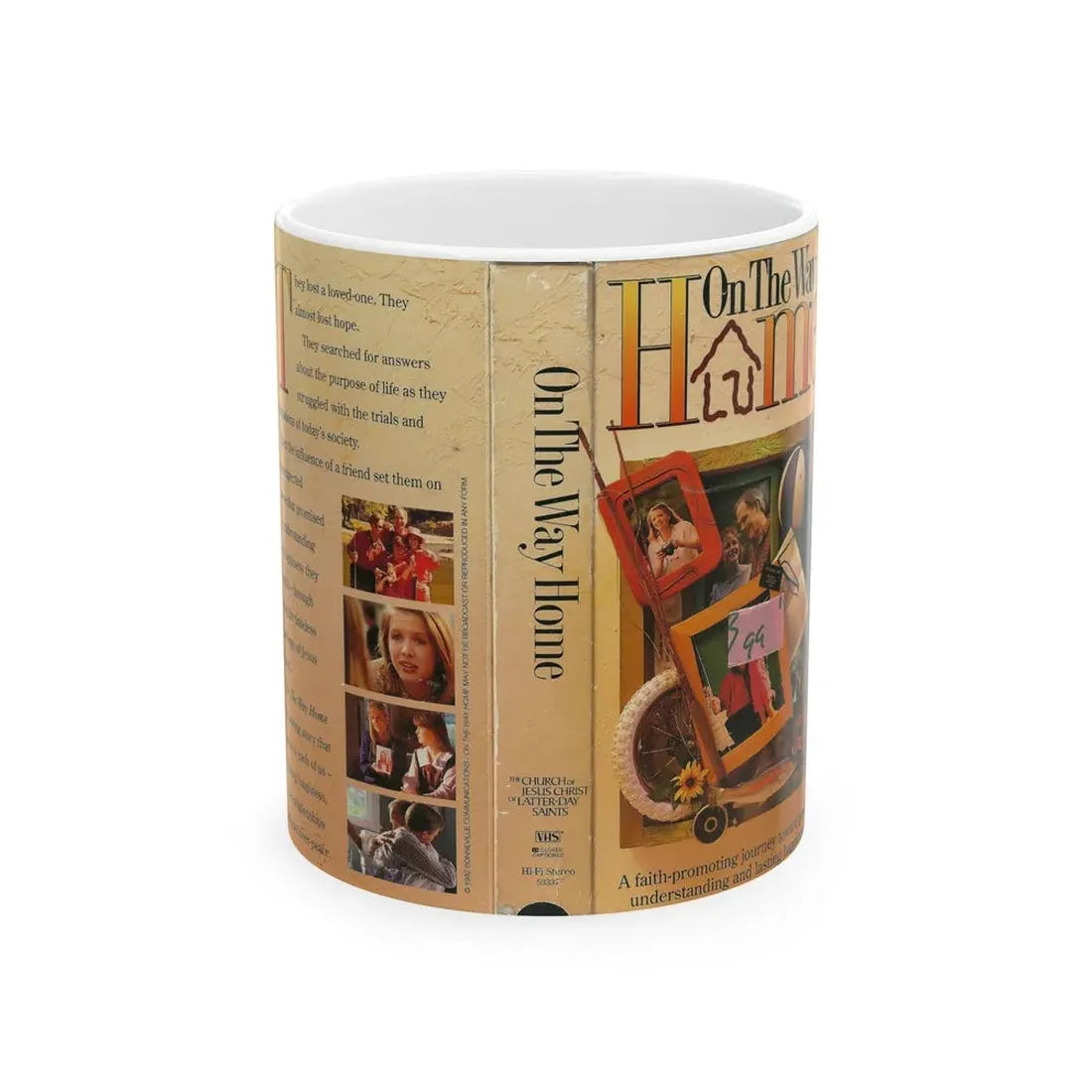 ON THE WAY HOME (VHS COVER) - White Coffee Mug 11oz - Go Mug Yourself