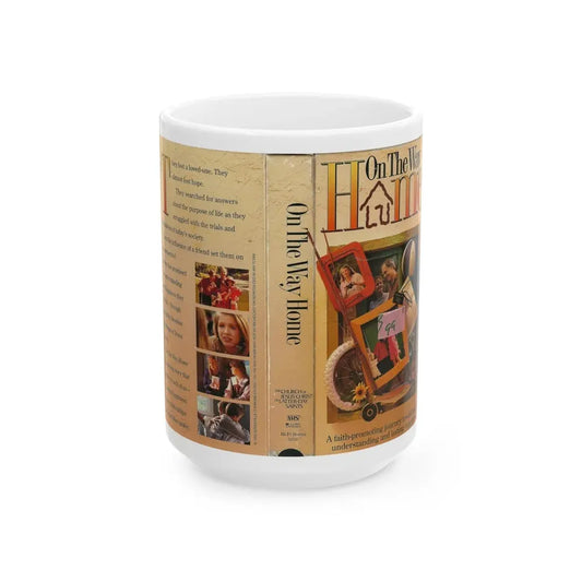 ON THE WAY HOME (VHS COVER) - White Coffee Mug 15oz - Go Mug Yourself