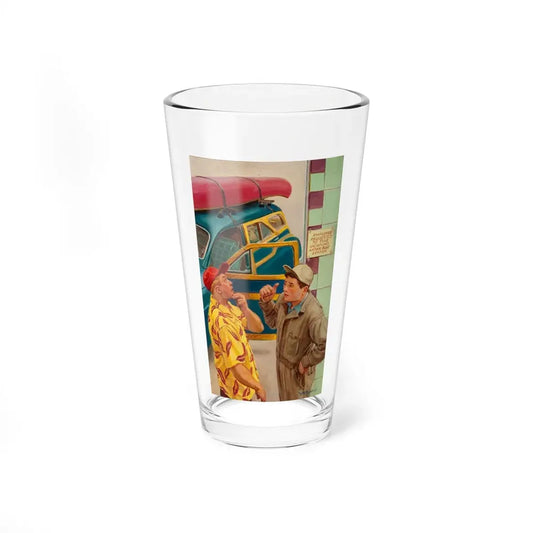 On Vacation, c. 1951 (Magazine Illustration) Pint Glass 16oz 16oz - Go Mug Yourself