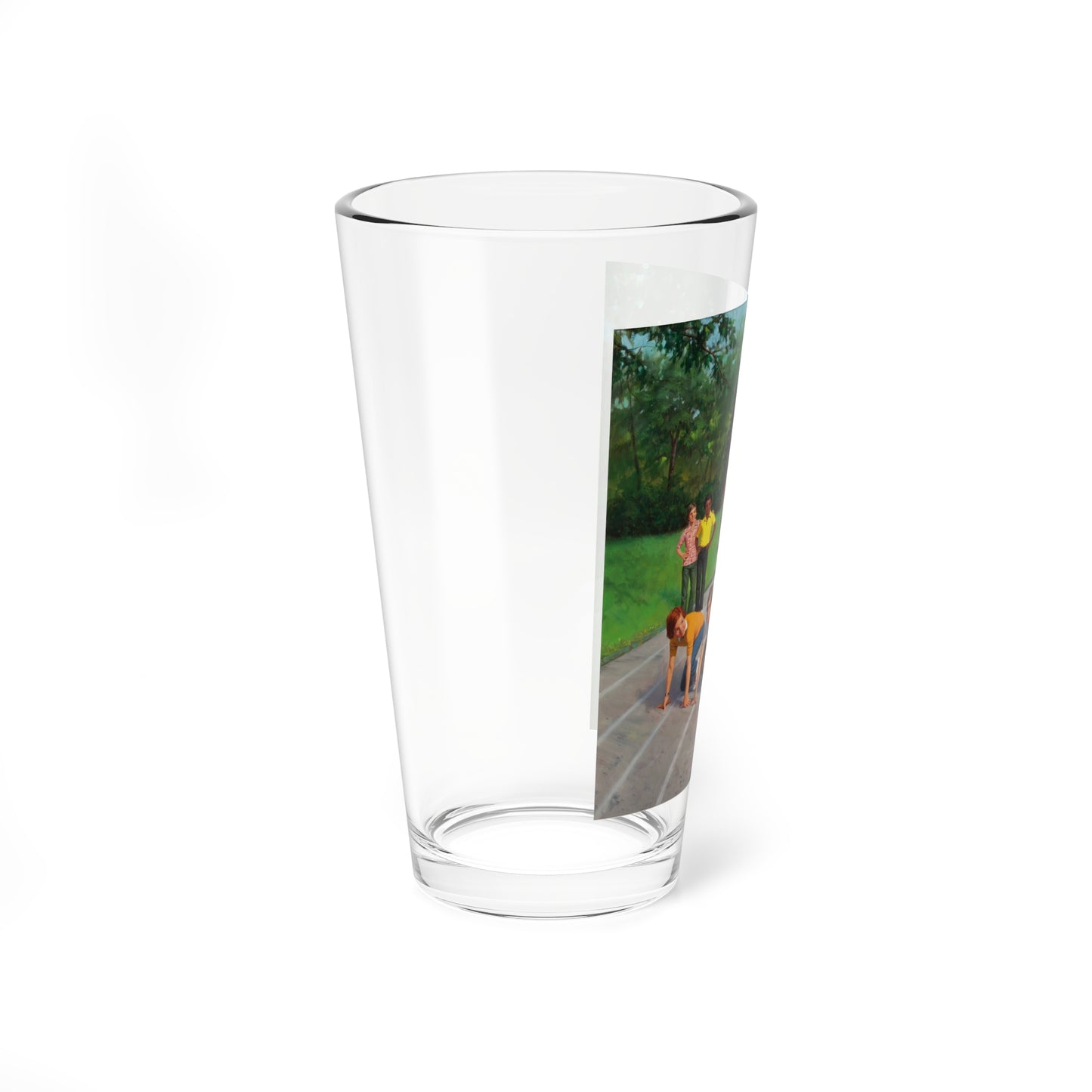 On Your Mark! - Pint Glass 16oz-Go Mug Yourself