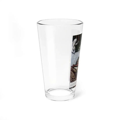 Once Before in the Moonlight (Pt. 2-1), Redbook, July 1948 (Magazine Illustration) Pint Glass 16oz - Go Mug Yourself