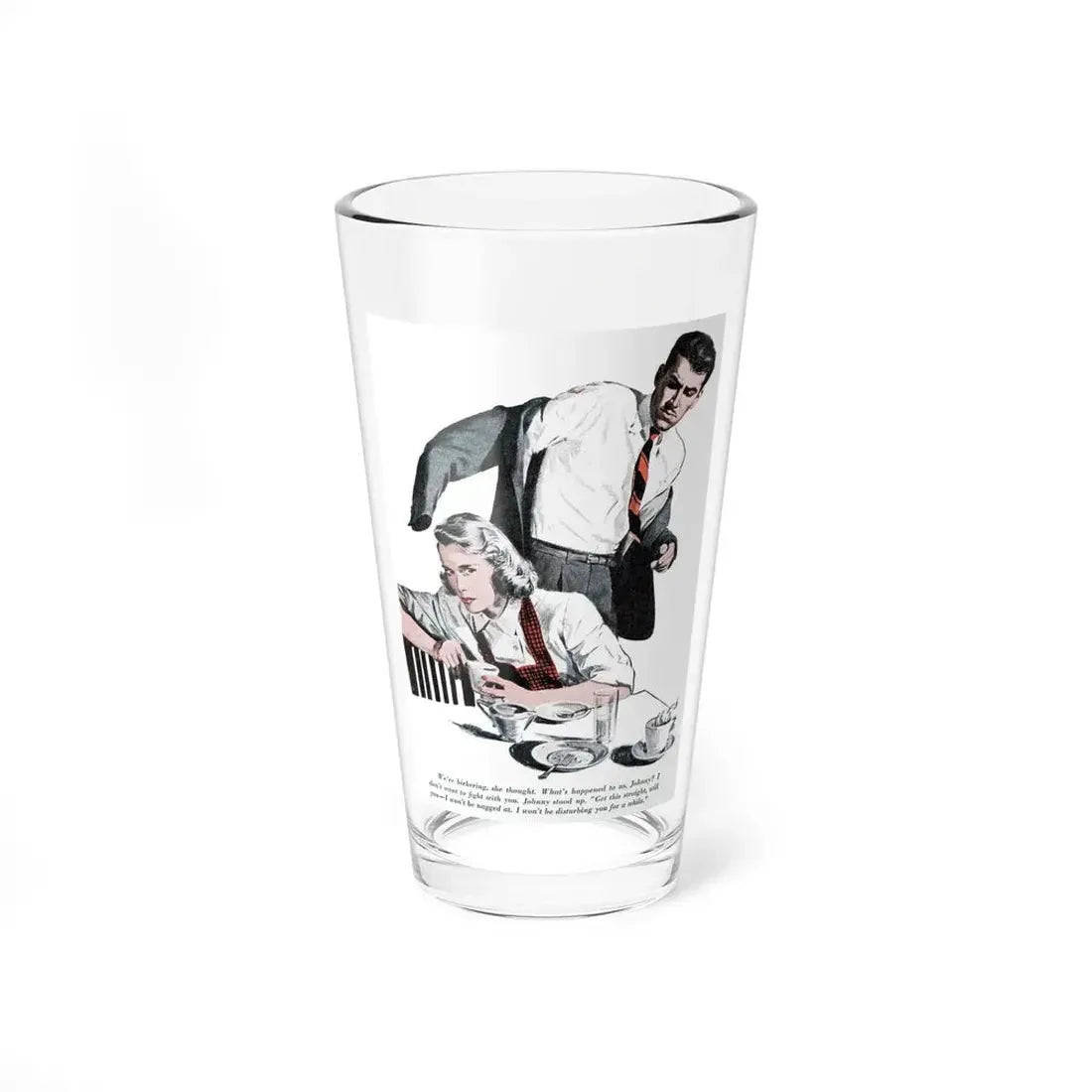 Once Before in the Moonlight (Pt. 2-2), Redbook, July 1948 (Magazine Illustration) Pint Glass 16oz 16oz - Go Mug Yourself