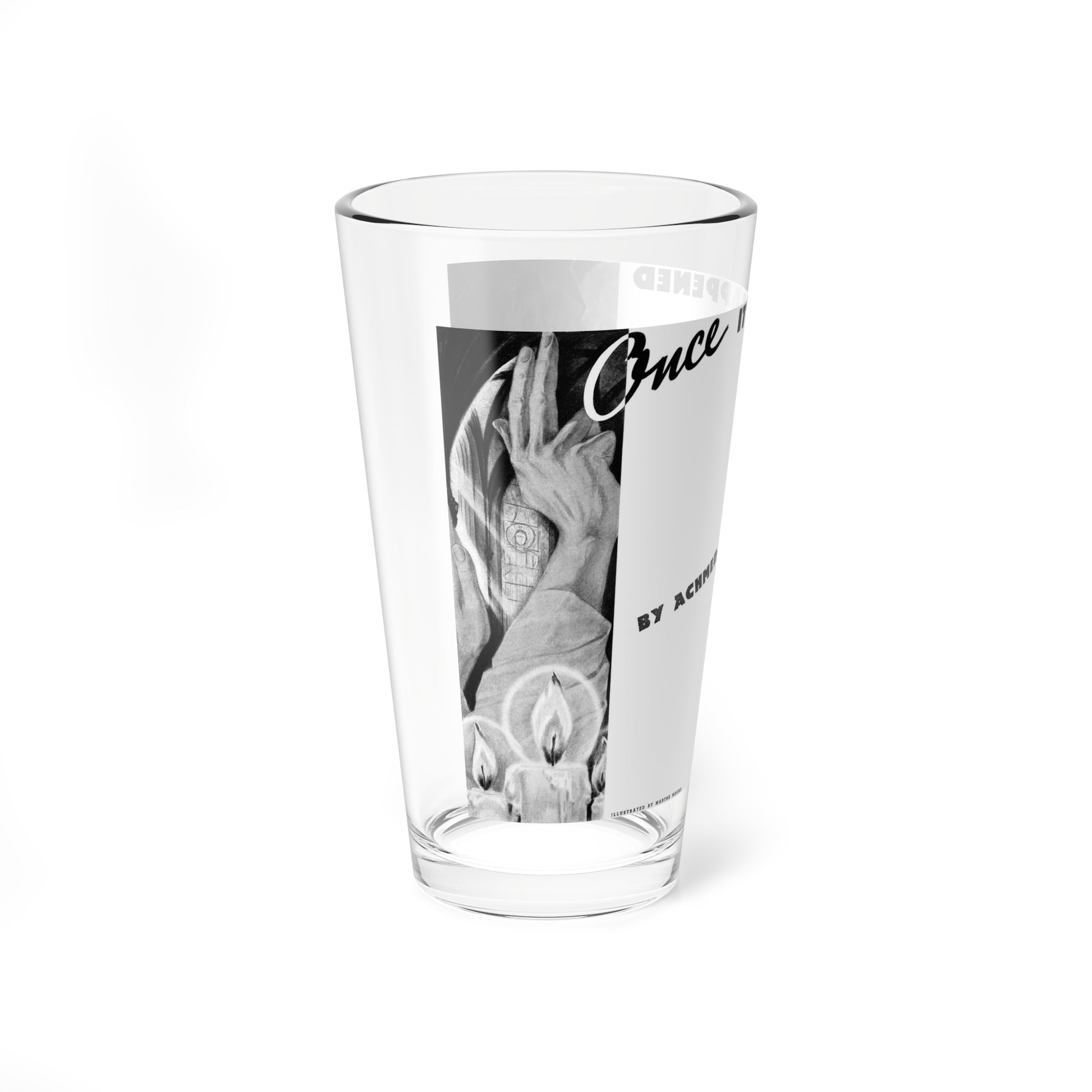 Once It Happened, Liberty, November 19, 1938 (Magazine Illustration) Pint Glass 16oz-Go Mug Yourself