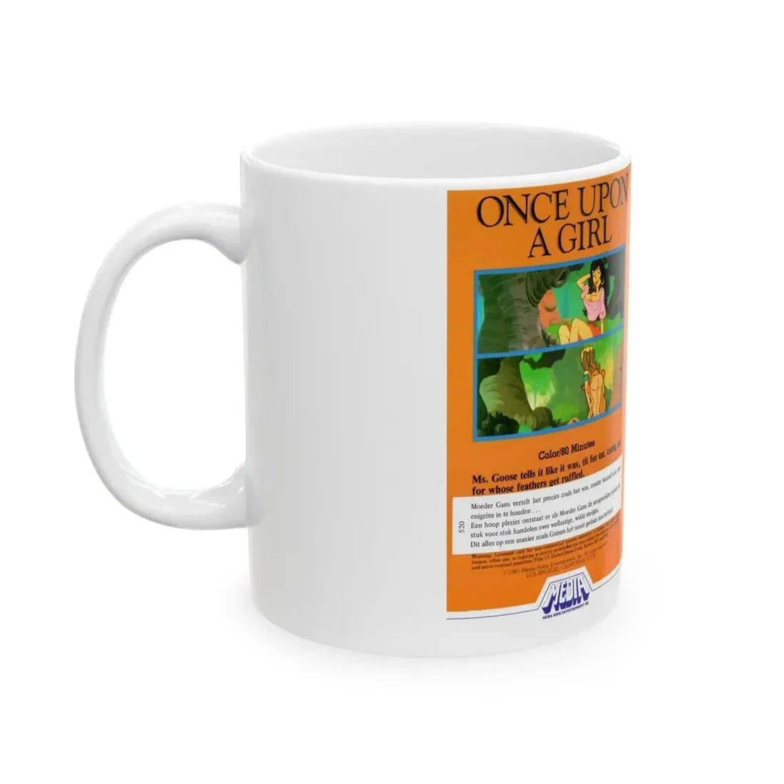 ONCE UPON A GIRL (VHS COVER) - White Coffee Mug - Go Mug Yourself