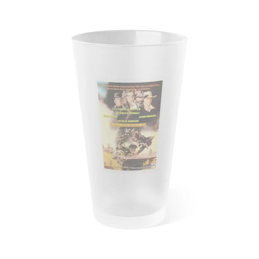 ONCE UPON A TIME IN THE WEST 1968 Movie Poster - Frosted Pint Glass 16oz-16oz-Frosted-Go Mug Yourself