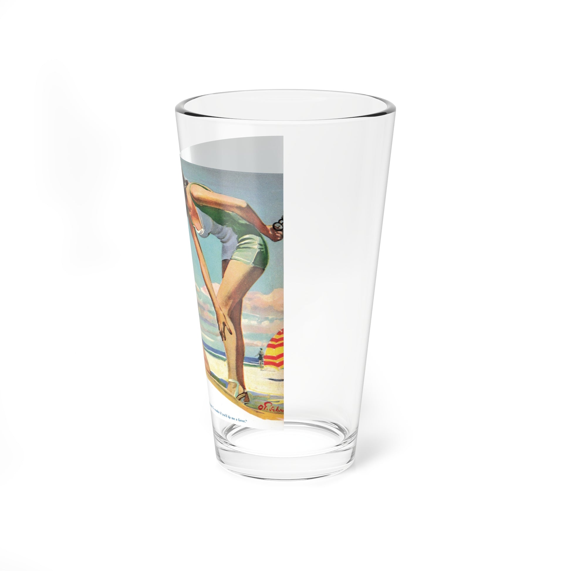 Once Upon a Week-End, Liberty, September 18, 1943 (Magazine Illustration) Pint Glass 16oz-Go Mug Yourself