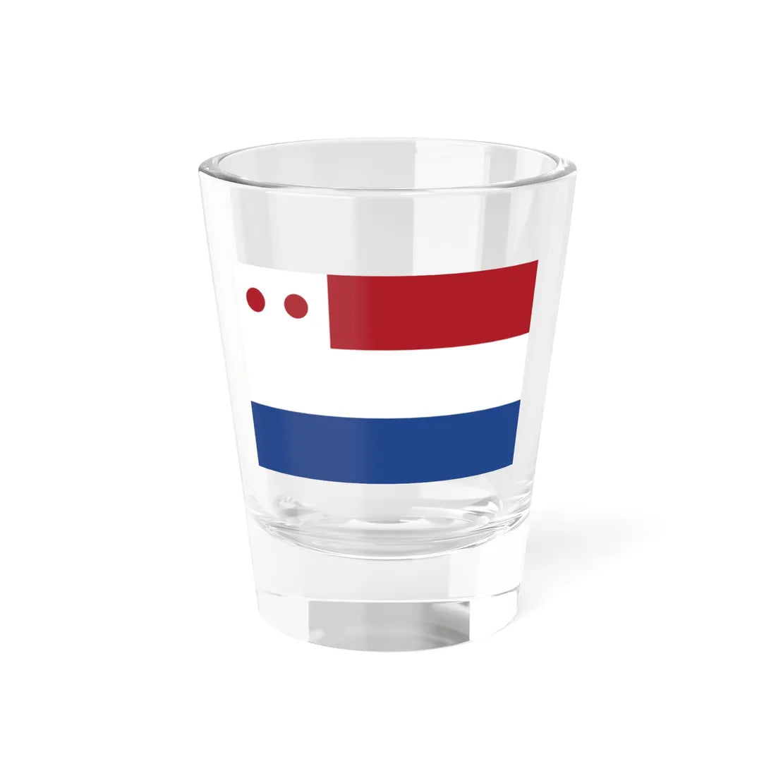 Onderscheidingsvlag Gouverneur Nederlands-Indie 1928-1949 (Netherlands) Shot Glass 1.5oz 1.5oz - Go Mug Yourself