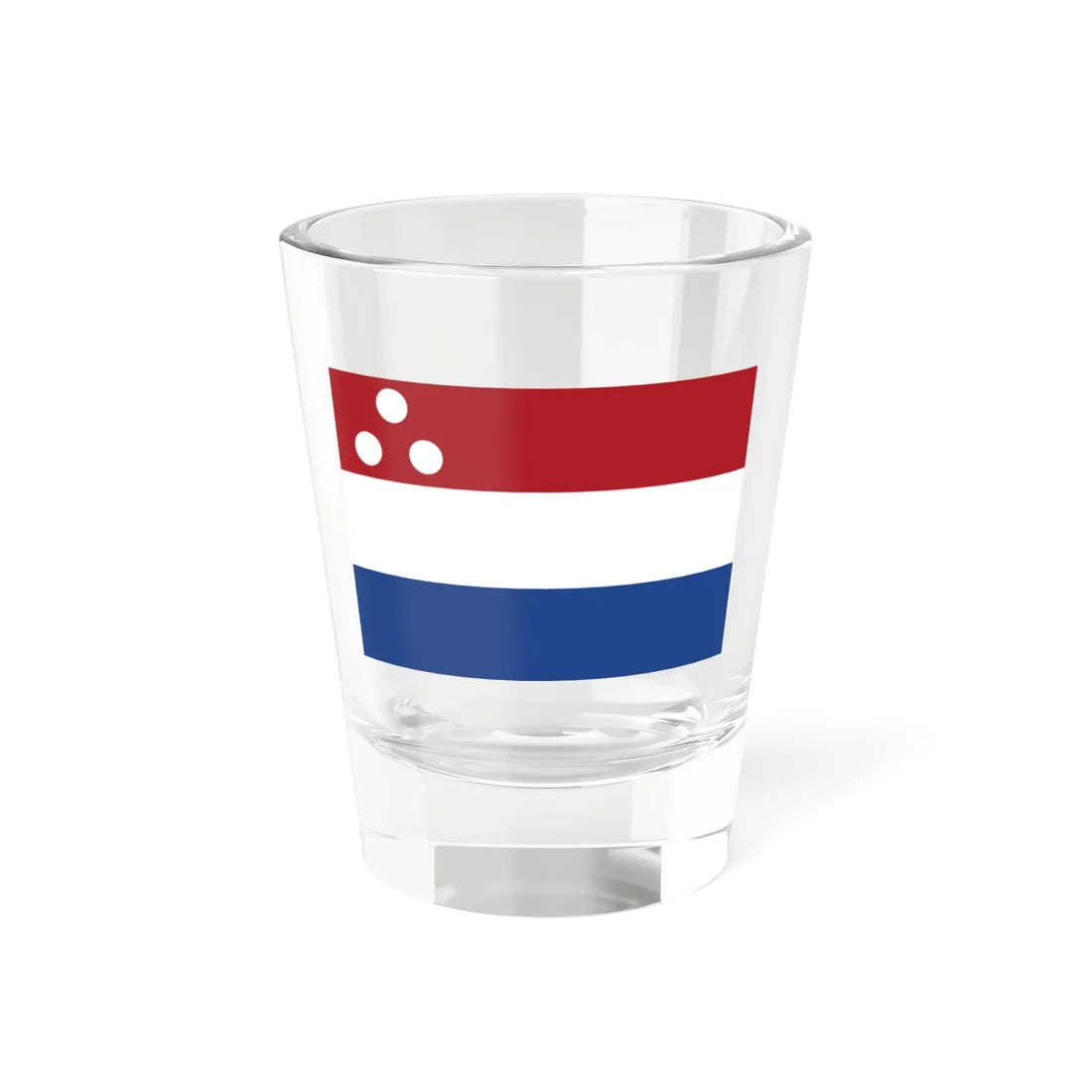 Onderscheidingsvlag Gouverneur overzees gebiedsdeel 1954-1966 (Netherlands) Shot Glass 1.5oz - Go Mug Yourself