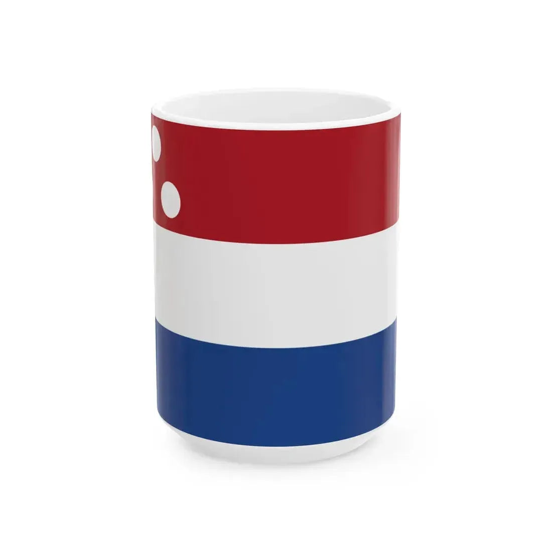 Onderscheidingsvlag Gouverneur overzees gebiedsdeel 1954-1966 (Netherlands) White Coffee Mug 15oz - Go Mug Yourself