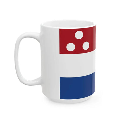 Onderscheidingsvlag Gouverneur overzees gebiedsdeel 1954-1966 (Netherlands) White Coffee Mug - Go Mug Yourself