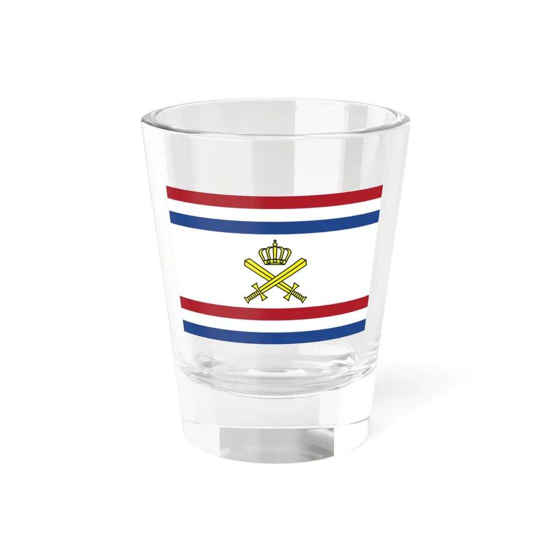 Onderscheidingsvlag Minister van Defensie 2023 (Netherlands) Shot Glass 1.5oz 1.5oz - Go Mug Yourself