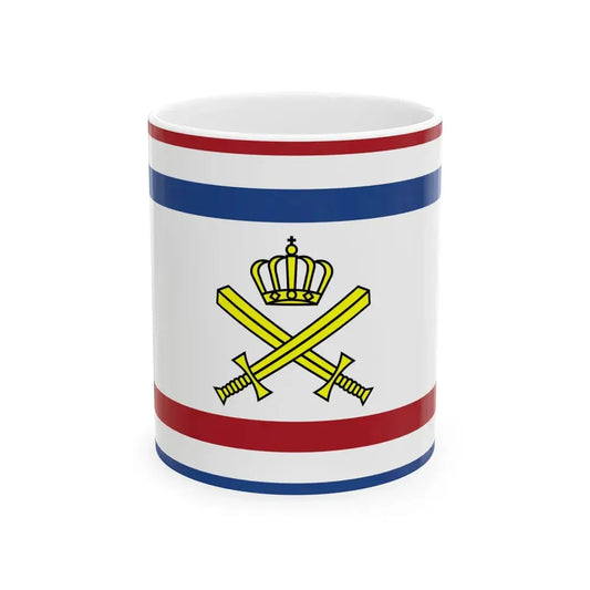 Onderscheidingsvlag Minister van Defensie 2023 (Netherlands) White Coffee Mug 11oz - Go Mug Yourself