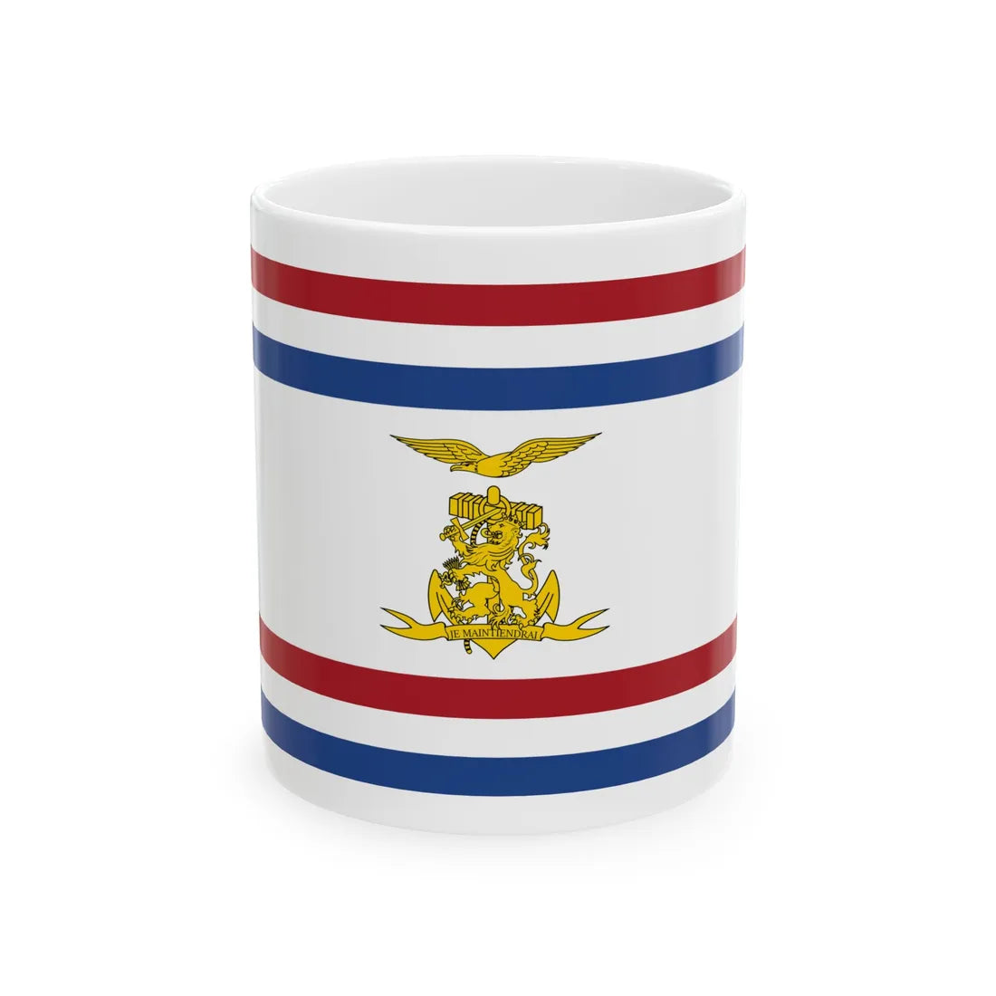 Onderscheidingsvlag Minister van Defensie Nederland (Netherlands) White Coffee Mug 11oz - Go Mug Yourself