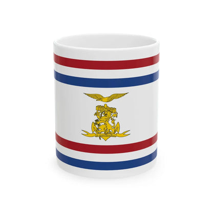 Onderscheidingsvlag Minister van Defensie Nederland (Netherlands) White Coffee Mug 11oz - Go Mug Yourself